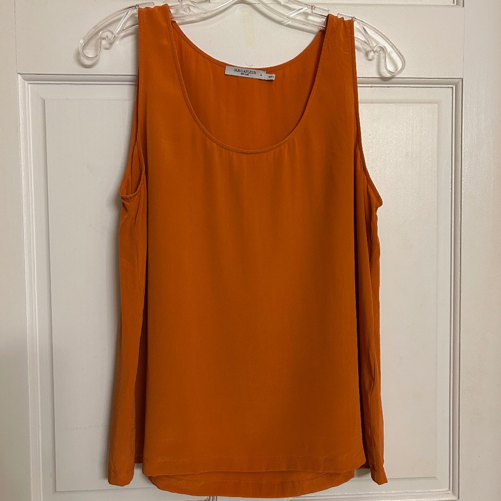 MM Lafleur Vicky tank | orange | size L | washable silk